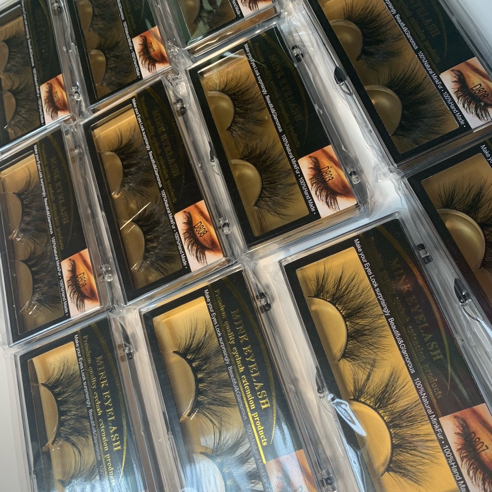 100% Real Mink Eyelash 25mm 2D, 3D,4D,5D
